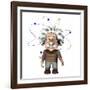 Albert Einstein, Artwork-Friedrich Saurer-Framed Photographic Print