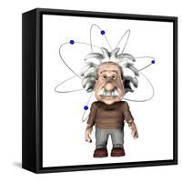 Albert Einstein, Artwork-Friedrich Saurer-Framed Stretched Canvas