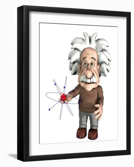 Albert Einstein, Artwork-Friedrich Saurer-Framed Photographic Print