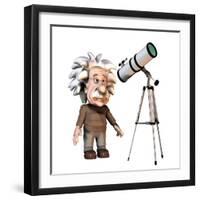 Albert Einstein, Artwork-Friedrich Saurer-Framed Photographic Print