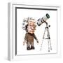 Albert Einstein, Artwork-Friedrich Saurer-Framed Premium Photographic Print