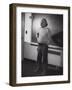 Albert Einstein at Princeton, 1940-Lucien Aigner-Framed Photographic Print