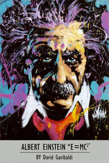 Albert Einstein - David Garibaldi-null-Lamina Framed Poster