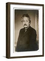 Albert Einstein German Born Physicist Winner of the Nobel Prize for Physics in 1921-null-Framed Art Print