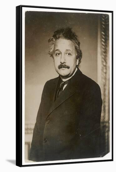 Albert Einstein German Born Physicist Winner of the Nobel Prize for Physics in 1921-null-Framed Stretched Canvas