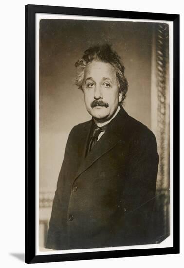 Albert Einstein German Born Physicist Winner of the Nobel Prize for Physics in 1921-null-Framed Art Print