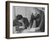 Albert Einstein, German-Swiss-American Mathematician and Physicist, with a Student-null-Framed Giclee Print