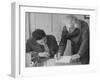 Albert Einstein, German-Swiss-American Mathematician and Physicist, with a Student-null-Framed Giclee Print