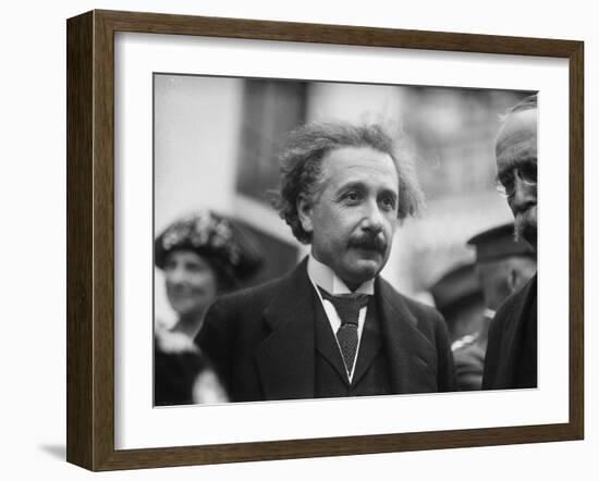 Albert Einstein in Washington, c.1922-Harris & Ewing-Framed Photographic Print