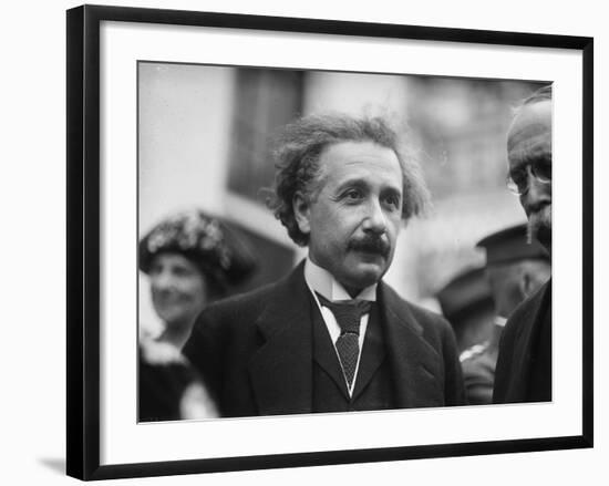 Albert Einstein in Washington, c.1922-Harris & Ewing-Framed Photographic Print