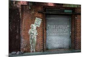 Albert Einstein "Love Is the Answer" NYC Wall Scene with Quote-null-Mounted Photo