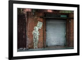 Albert Einstein "Love Is the Answer" NYC Wall Scene-null-Framed Photo