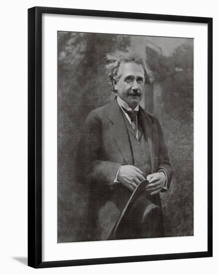 Albert Einstein Scientist During His Visit to Paris in 1922-null-Framed Photographic Print