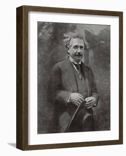 Albert Einstein Scientist During His Visit to Paris in 1922-null-Framed Photographic Print