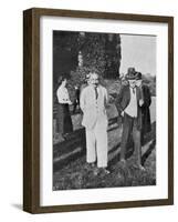 Albert Einstein Scientist in a White Suit-null-Framed Photographic Print