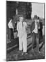 Albert Einstein Scientist in a White Suit-null-Mounted Photographic Print