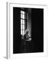 Albert Einstein Sitting Alone at the Institute for Advanced Study-Alfred Eisenstaedt-Framed Premium Photographic Print