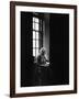 Albert Einstein Sitting Alone at the Institute for Advanced Study-Alfred Eisenstaedt-Framed Premium Photographic Print