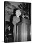 Albert Einstein speaking, c.1940-Harris & Ewing-Stretched Canvas