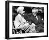 Albert Einstein with Israel's Prime Minister, David Ben-Gurion-null-Framed Photo