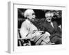 Albert Einstein with Israel's Prime Minister, David Ben-Gurion-null-Framed Photo