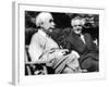 Albert Einstein with Israel's Prime Minister, David Ben-Gurion-null-Framed Photo