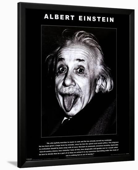 Albert Einstein-null-Framed Poster