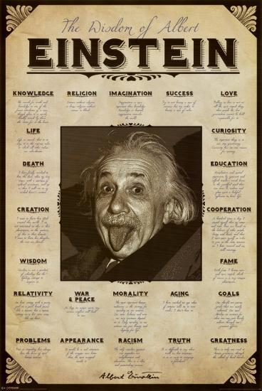 Albert Einstein-null-Lamina Framed Poster