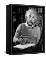 Albert Einstein-null-Framed Stretched Canvas