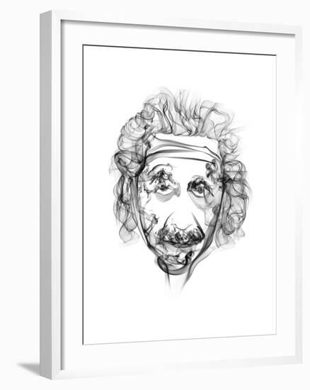 Albert Einstein-Octavian Mielu-Framed Art Print