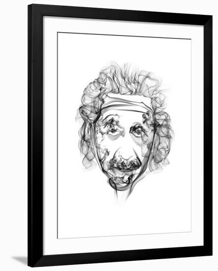 Albert Einstein-Octavian Mielu-Framed Art Print