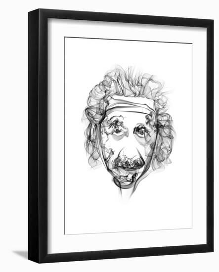 Albert Einstein-Octavian Mielu-Framed Art Print