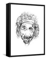 Albert Einstein-Octavian Mielu-Framed Stretched Canvas