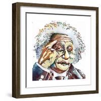 Albert Einstein-Marlene Watson-Framed Giclee Print