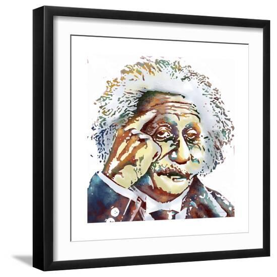 Albert Einstein-Marlene Watson-Framed Giclee Print