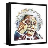 Albert Einstein-Marlene Watson-Framed Stretched Canvas