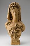 Bust of a Woman, C.1870-75 (Terracotta)-Albert-ernest Carrier-belleuse-Framed Giclee Print