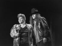 Etta James Performing with Ted Nugent on Stage at Country-Rock Crossover Concert in the Silverdome-Albert Ferreira-Stretched Canvas