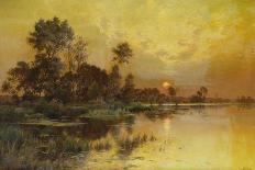 Late Summer Afternoon on the Lake-Albert Gabriel Rigolot-Premium Giclee Print