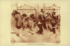 Women Trying on Shoes in a Shoe Shop-Albert Guillaume-Giclee Print