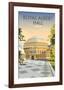 Albert Hall - Dave Thompson Contemporary Travel Print-Dave Thompson-Framed Giclee Print