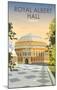 Albert Hall - Dave Thompson Contemporary Travel Print-Dave Thompson-Mounted Giclee Print