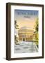 Albert Hall - Dave Thompson Contemporary Travel Print-Dave Thompson-Framed Giclee Print