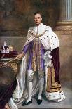 King George VI in Coronation Robes, 1937-Albert Henry Collings-Stretched Canvas