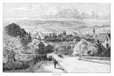 Hobart from Mcgregor's Gardens, Tasmania, Australia, 1886-Albert Henry Fullwood-Framed Giclee Print