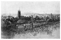 Hobart from Mcgregor's Gardens, Tasmania, Australia, 1886-Albert Henry Fullwood-Framed Giclee Print