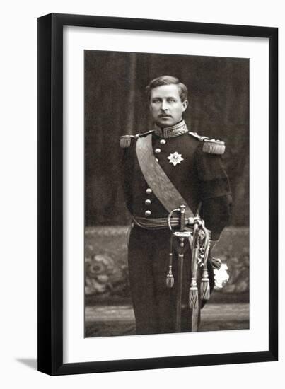 Albert I (1875-193), King of the Belgians from 1909, in Military Uniform-null-Framed Giclee Print