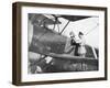 Albert I of Belgium, Leaving by Plane to Visit the Lines of the Yser, C1917-null-Framed Giclee Print