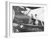 Albert I of Belgium, Leaving by Plane to Visit the Lines of the Yser, C1917-null-Framed Giclee Print
