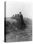 Albert I, the Third King of the Belgians, Visiting the Trenches of Avecapelle, Belgium, 1915-null-Stretched Canvas